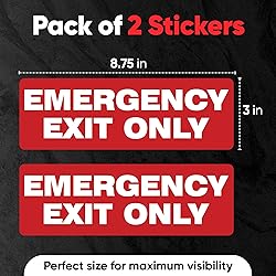 Sticky Expressions | Emergency Exit Only Sign