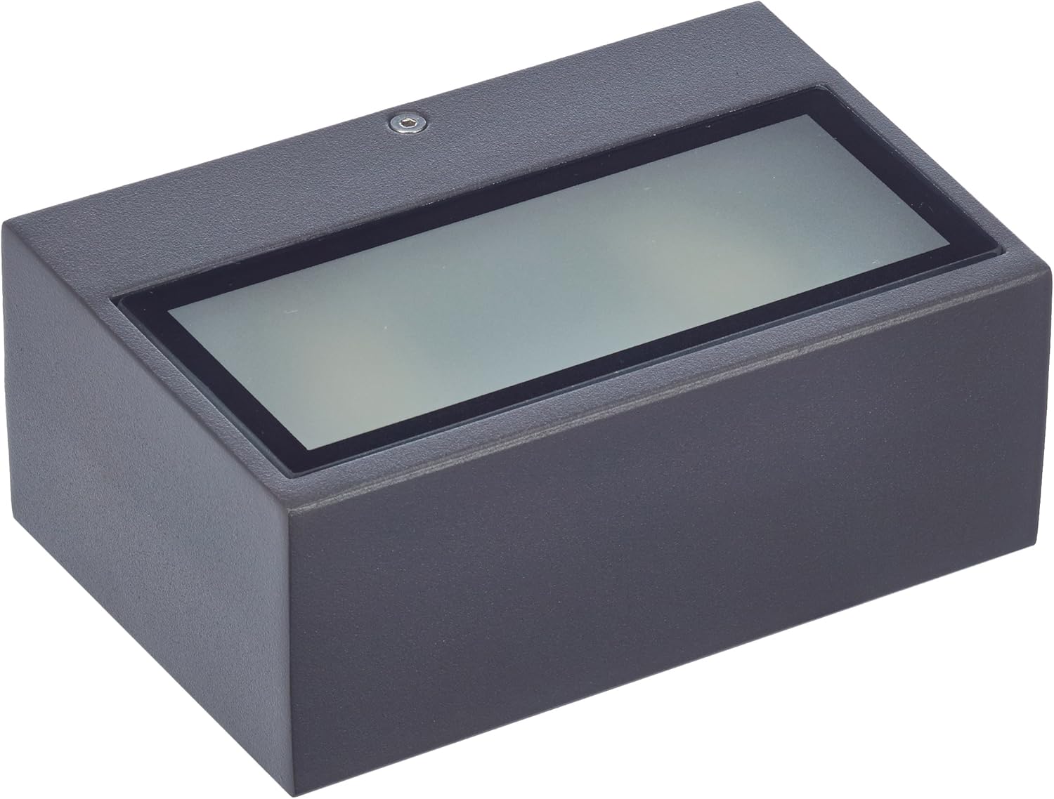 OUTDOOR Leds C4 Lighting Nemesis Rectangular Wall Light, Injected Aluminium with Satin Glass Diffuser, Urban Grey