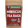 FGO Organic Hibiscus Tea, Eco-Conscious Tea Bags, 100 Count