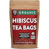 FGO Organic Hibiscus Tea, Eco-Conscious Tea Bags, 100 Count
