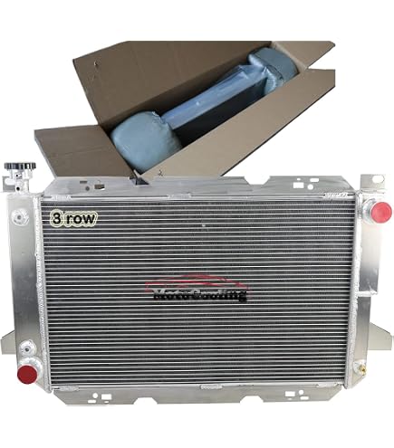 3-Row Polished Aluminum Radiator For Ford F250 F350 1983-1994 6.9L 7.3L Diesel