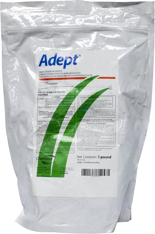OHP Adept 25 W insecticida – Fungus Gnat Larvas – 1 Libra (16 x 1 ...