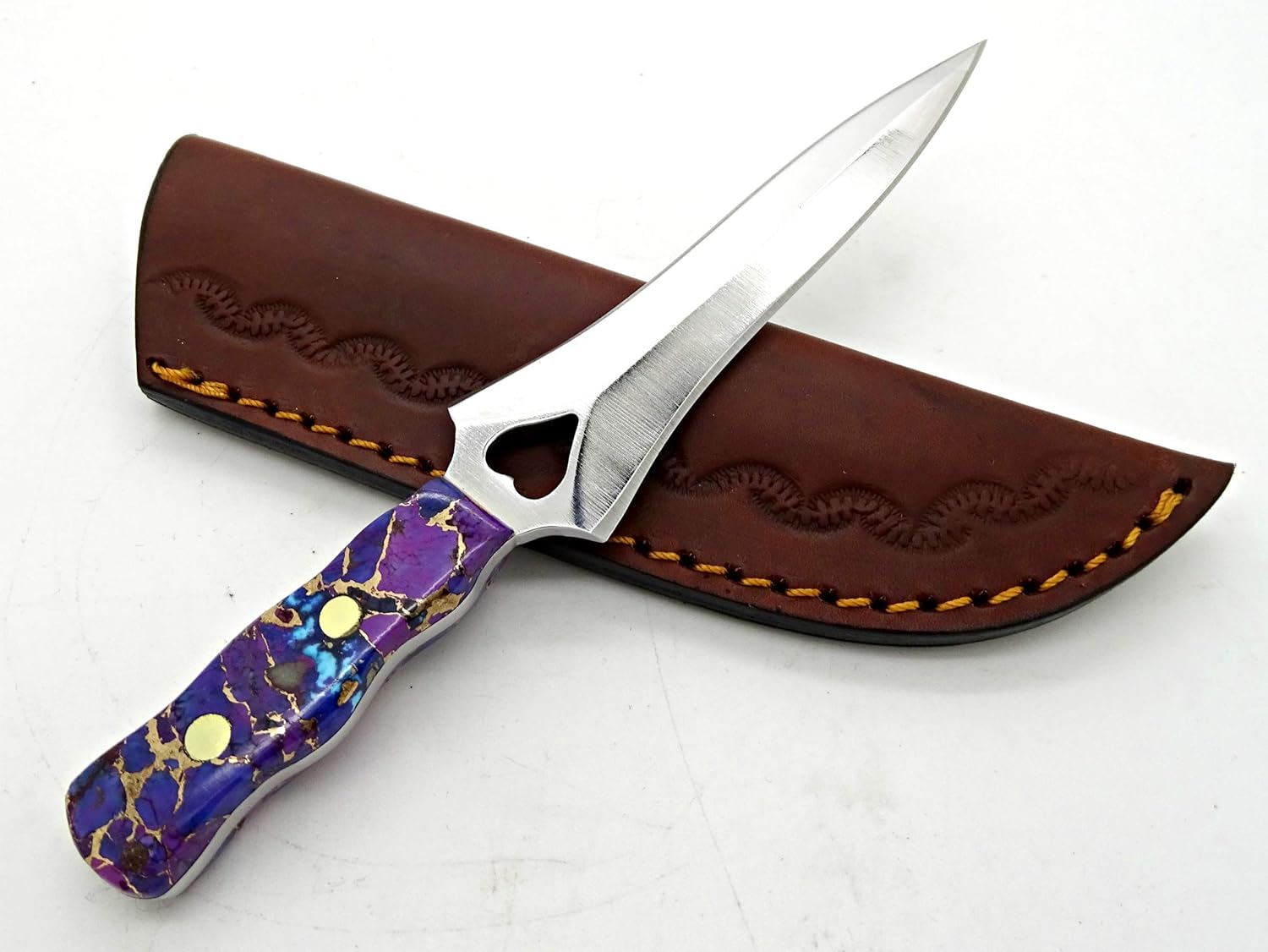 Amazon Com Steel Knife Purple Handle Garter Knife Unique Handle Fixed Blade Knife Womens Boot Knife Steel Dagger Double Edged Knife For Women Handmade