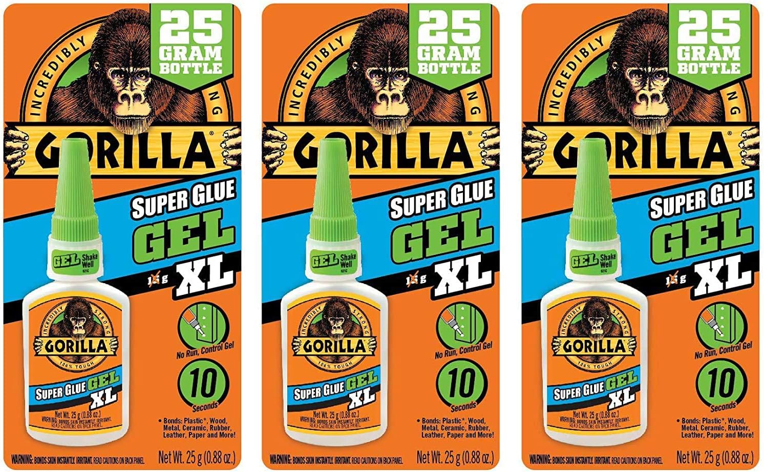 Gorilla Super Glue Gel XL, 25 gram, Clear, (Pack of 1): Home Improvement