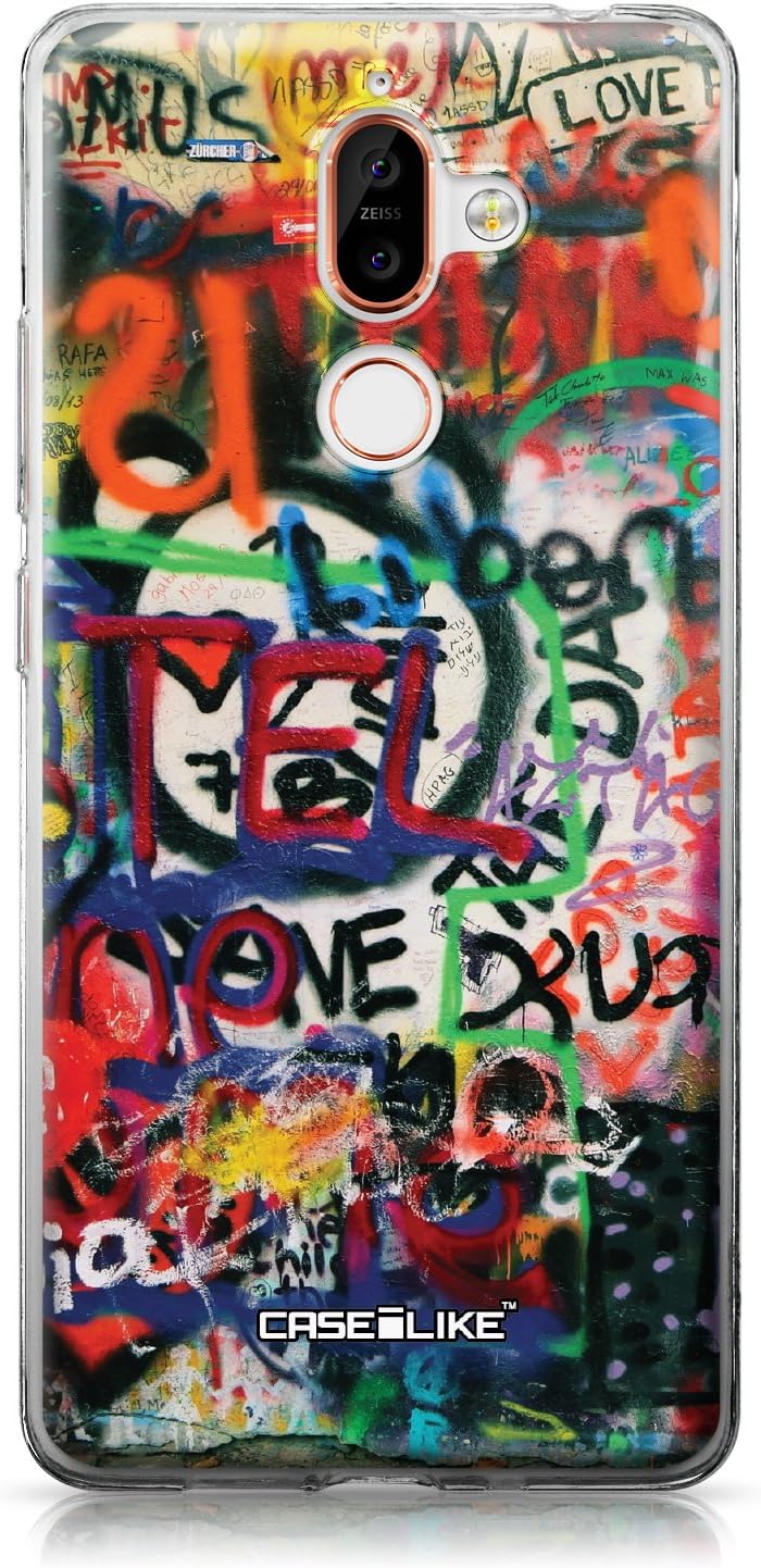 CASEiLike Nokia 2.1 case, Graffiti 2721 Pattern TPU Case Bumper Snap-on Back Cover for Nokia 2.1