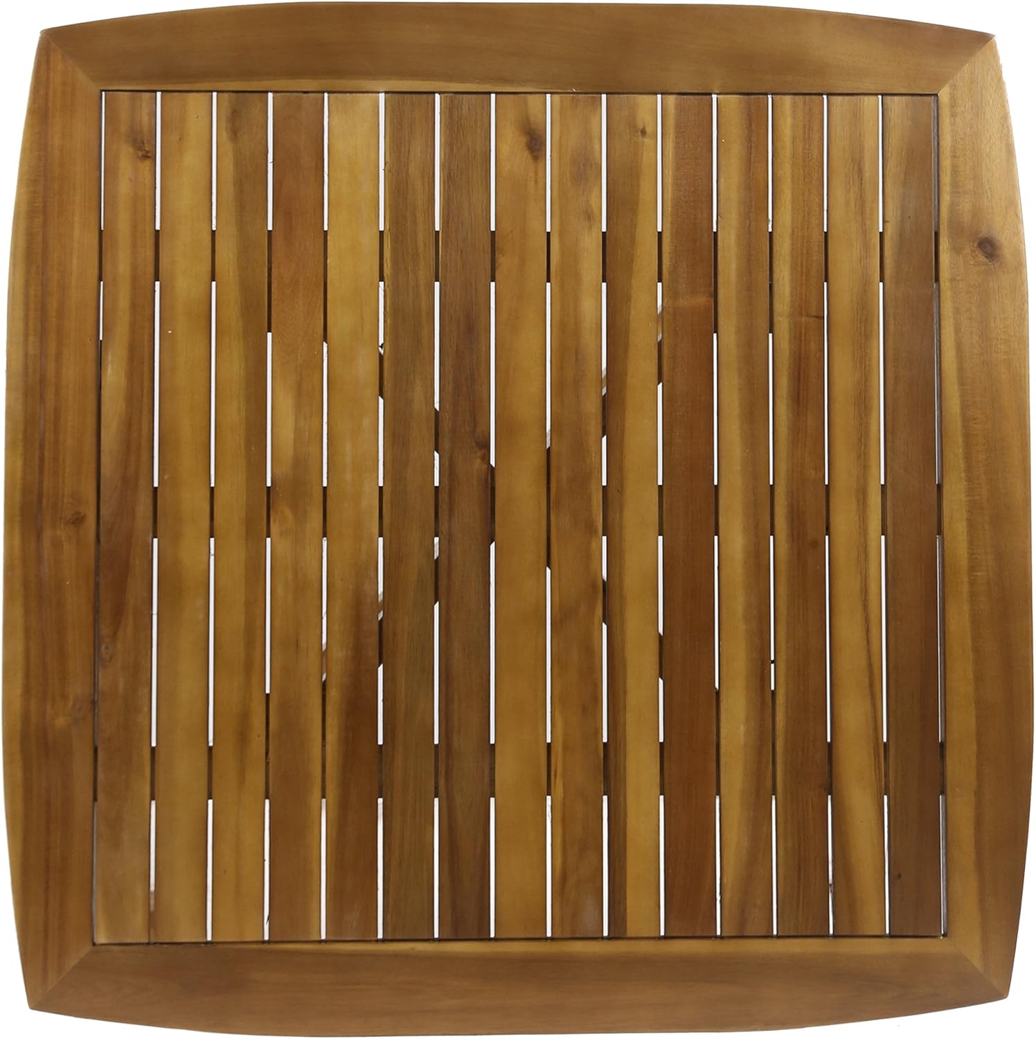Christopher Knight Home 305136 Stanford Outdoor Square Dining Table with X Base, Teak Finish : Garden & Outdoor