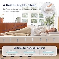 Amazon Basics Memory Foam Mattress, Medium Firm, 8