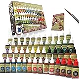 The Army Painter Miniature Painting Kit with Wargamer Regiment Miniatures Paint Brush - Miniature Paint Set for Miniature Fig