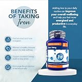 Zipvit Iron Tablets 14mg - High Strength Vegan Iron for Energy & Immunity view 3