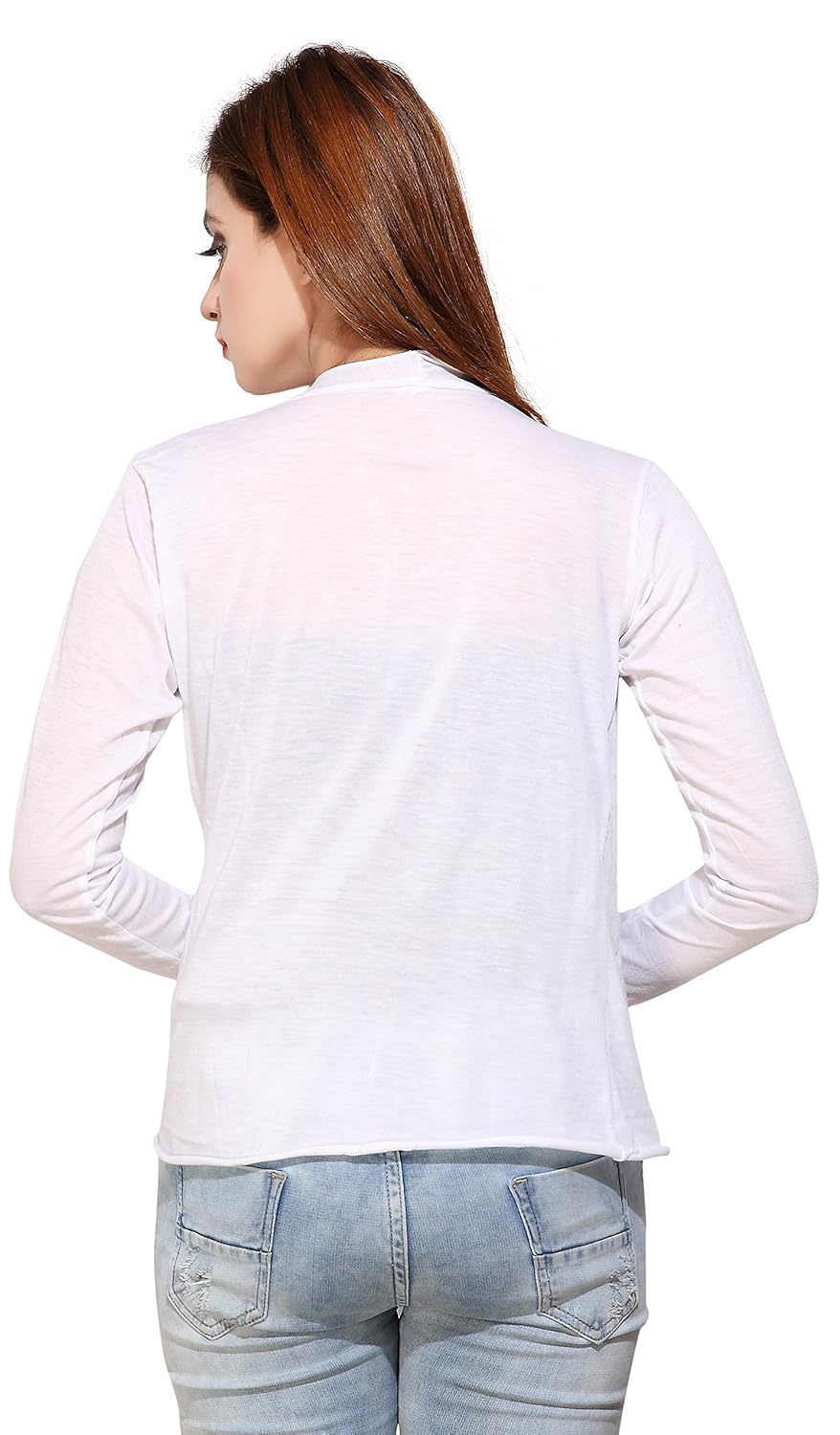 bfly women's viscose long shrugs-pack of 2 (black & white)