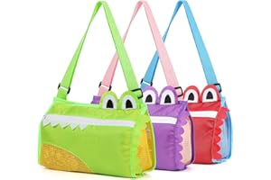 HOMETALL Mesh Beach Tote Bag, Kids Sea Shell Bags,Large Beach Bag Away from Sand