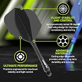 Winmau Fusion Integrated Flight & Shaft System No.2 Grey Intermediate Length view 4