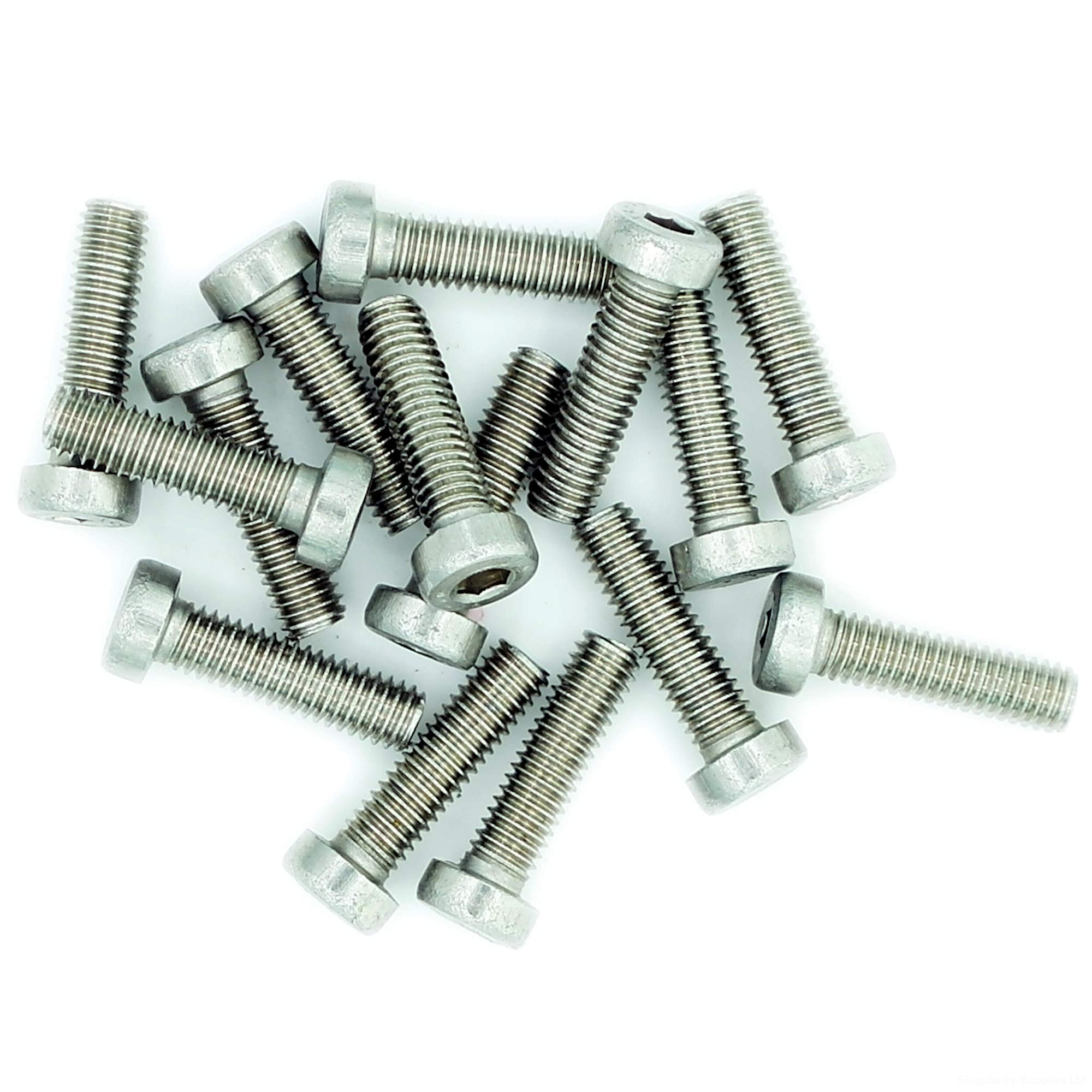 M3 (3mm x 4mm) Hex Socket Cap Screw (Bolt) (Low Head) - Stainless Steel (A2) (Pack of 20)