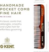 KENT NU19 Pocket Comb and Nail File - Handmade Cellulose Acetate view 2