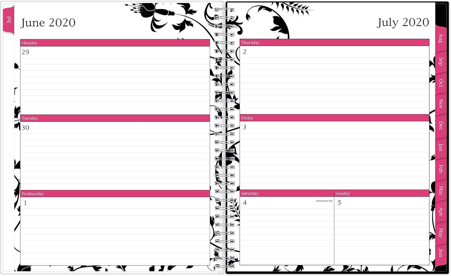 Blue Sky 2020-2021 Academic Year Weekly & Monthly Planner, Flexible Cover, Twin-Wire Binding, 8.5" x 11", Analeis : Office Products