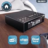 MAJORITY Knapwell Bluetooth DAB Clock Radio Bedside Dual Alarm USB Charging view 5