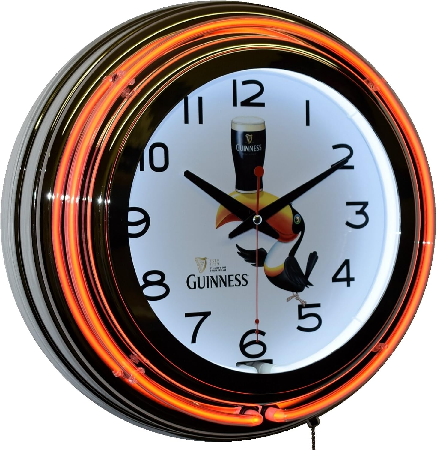 Guinness Brewery Since 1759 Beer Draught Logo Orange Double