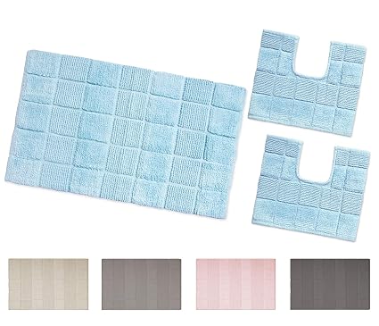 Arrediamoinsieme Nelweb Tappeto Bagno Multiuso 100 Cotone Morbido Assorbente Lavabile In Lavatrice Modafef Parure Set 3 Pezzi Beige