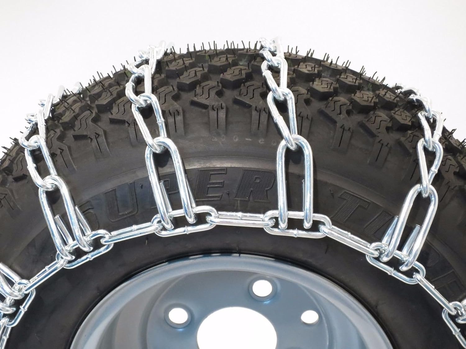 The ROP Shop Pair 2 Link TIRE Chains 23x10.50x12 22x11x8 22x11x10 23x10x12 24x9.5x12 for UTV ATV MaxTrac: Garden & Outdoor