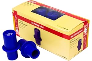 Pack of 10 CPR Rescue Mask Training Valves Ever Ready First Aid- Individually Wrapped