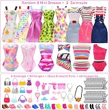Miunana 110 Doll Clothes 11.5 Inch Fashion Outfits Set Dresses Shoes Hangers view 6