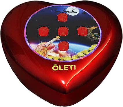 Amazon Com Oleti Heart Smart Speaker With Alexa Built In Colorful Printing Crystal Coating Twin Lighting 360 Golden Clear Sound 8 In 1 Functions Deluxe Gift Box Diy Labels For Birthday Love Vip Winner Home amazon com