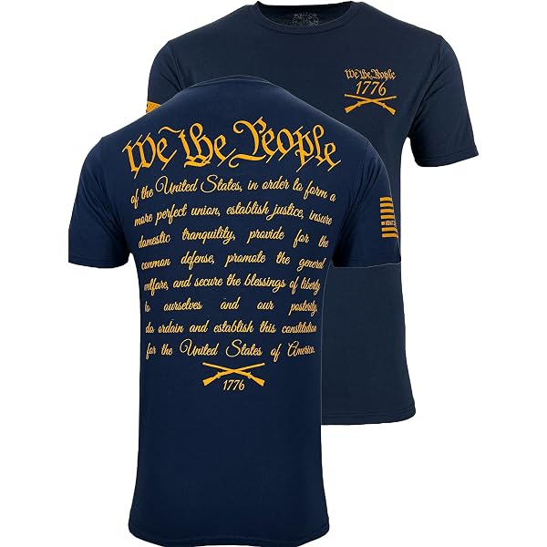 Howitzer Freedom Over T-Shirt - Men's Military & Patriotic Streetwear (Green, 100% Cotton) - View #3