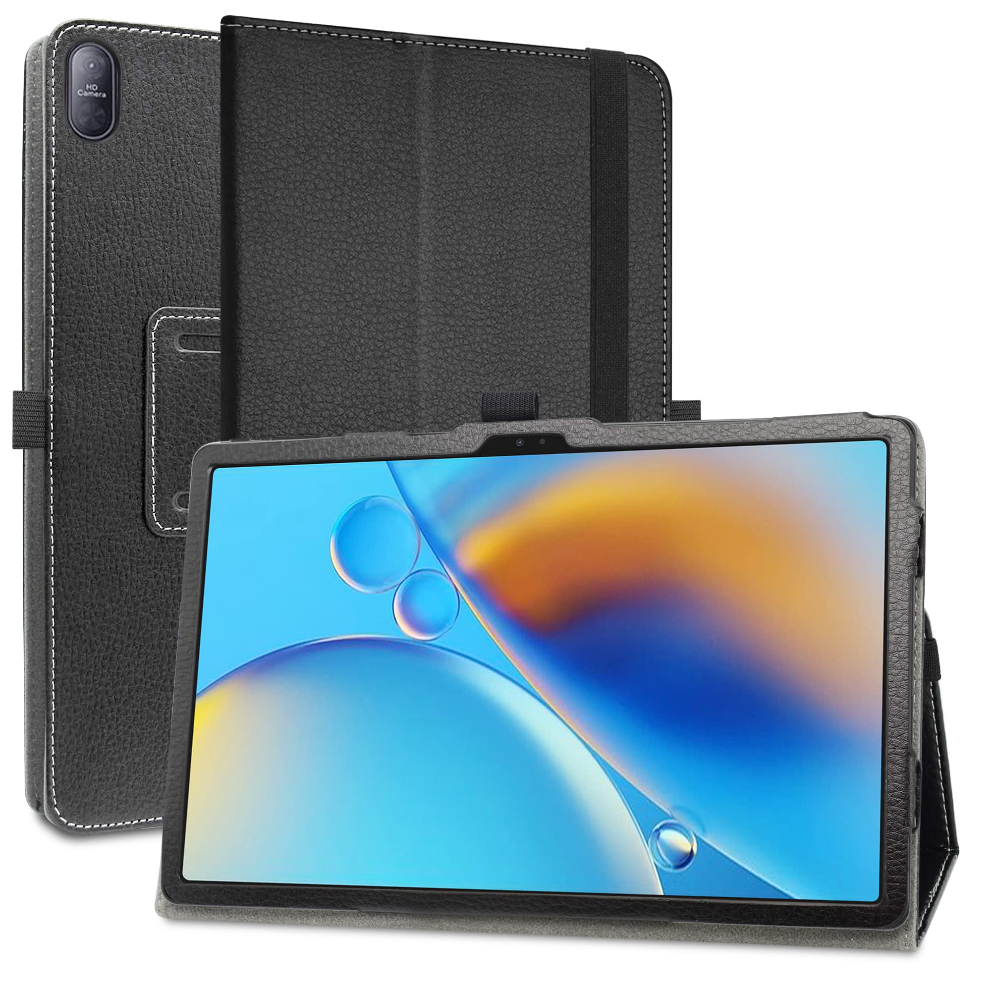 MAMA MOUTH Compatible with CHUWI HiPad Max Case,Slim Folio Folding Stand PU Leather Cover for 10.36" CHUWI HiPad Max Tablet(Not fit CHUWI HiPad XPro),Black