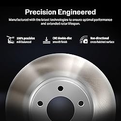 Genius Rear Coated Disc Brake Rotors Pair