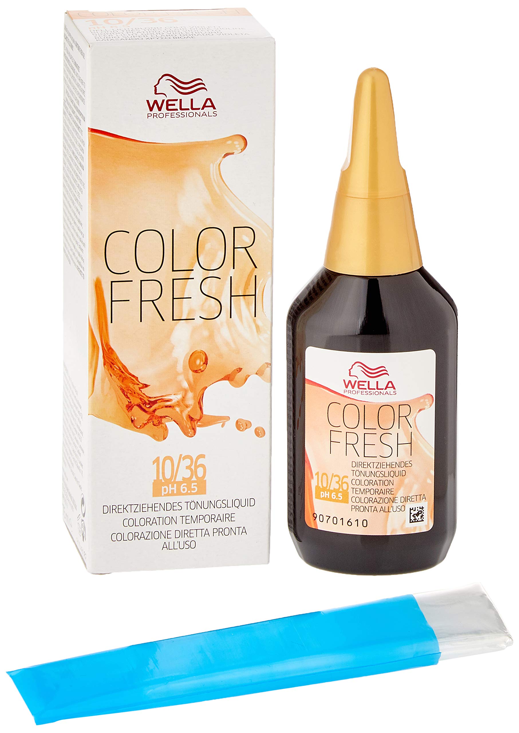 WELLA Colour Fresh Semi-Permanent Hair Colour, No. 10/36 Light Blonde Gold Violet, 0.098 kg