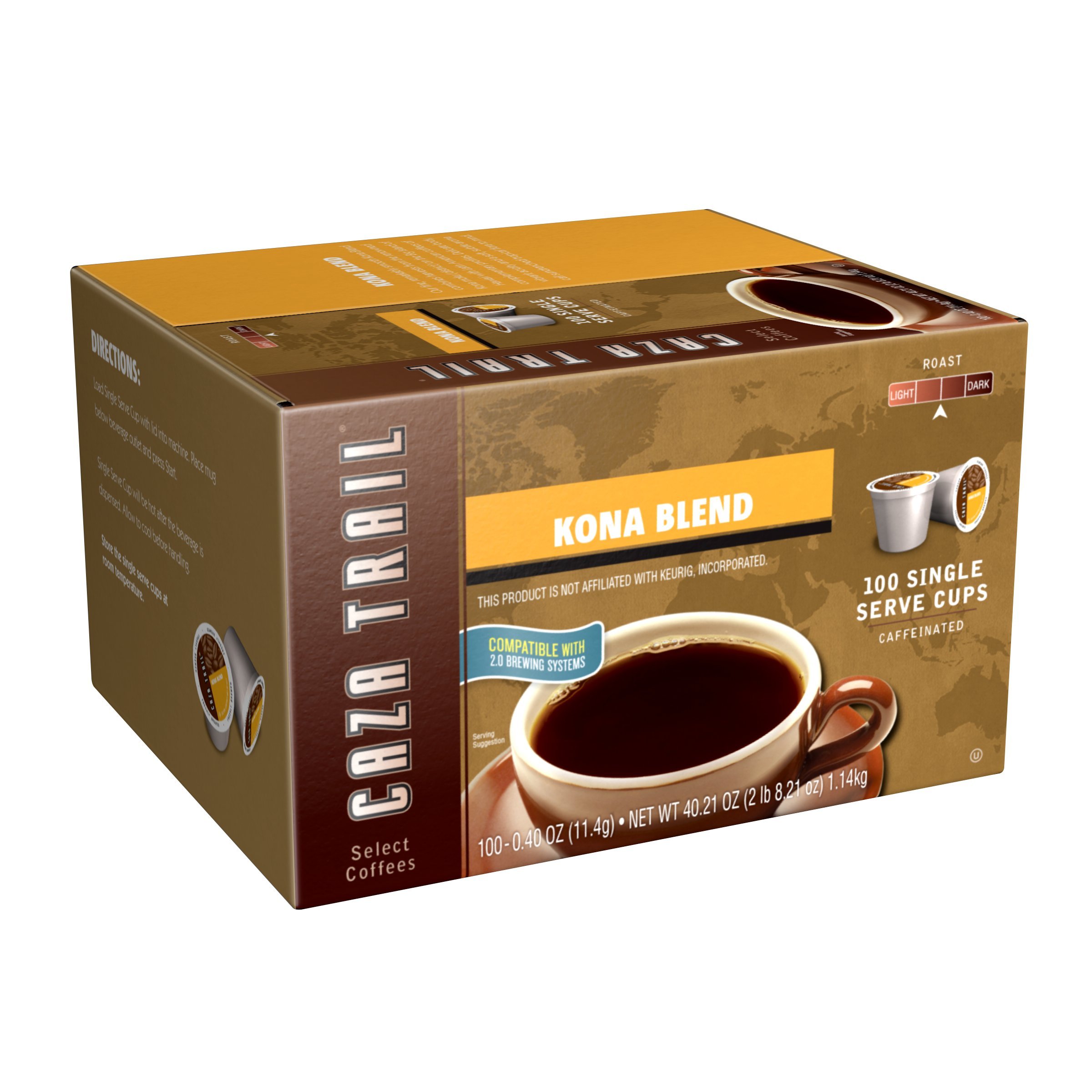 Caza Trail Coffee Kona Blend 100 Single Serve Cups 100 Count 15 81fXK14qTWL