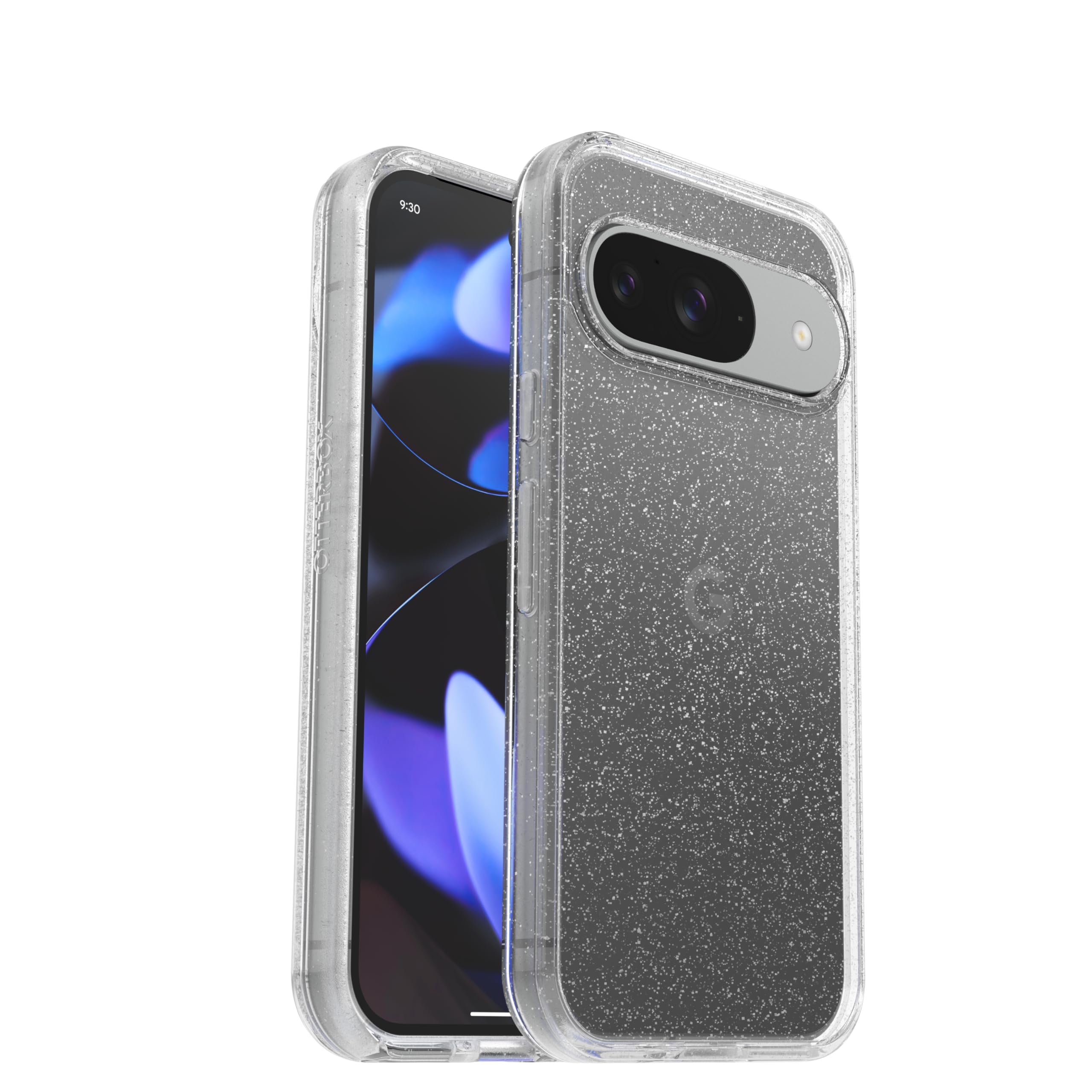 OtterBox Symmetry Clear Case for Google Pixel 9 / Pixel 9 Pro, Shockproof, Drop proof, Protective Thin Case, 3x Tested to Military Standard, Stardust/Clear