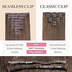 GOO GOO Clip in Hair Extensions Real Human