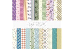 CREATIVETREES Scrapbook Paper 6x6 180G Double-Sided Decorative Paper for Scrapbooking, Junk Journaling, and Card Making, Ideal Scrapbook Supplies and Paper Craft Supplies 24 Sheets（Mint）