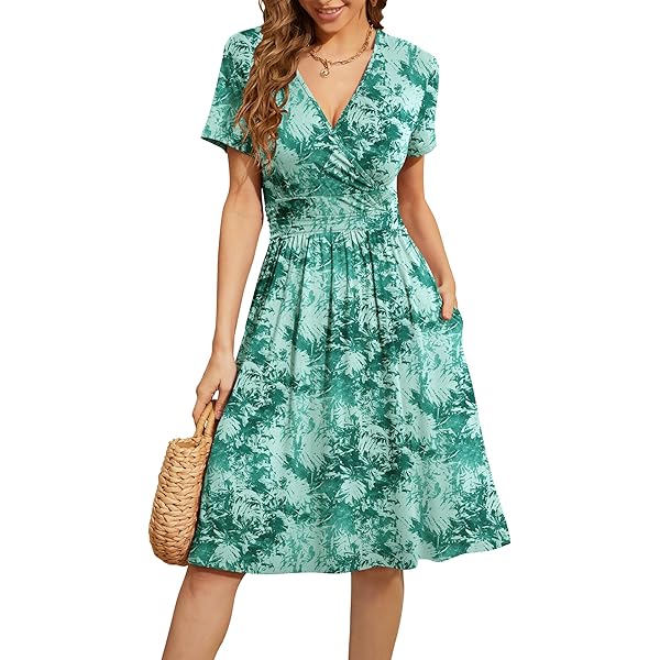 slim fit dress slacks Deep Green Chiffon Maxi Dress – Elegant V-Neck Empire Gown main image 1