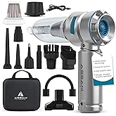 Cordless Car Vacuum Cleaner – 15000PA High Power Portable Vacuum for Car with Vacuum, Blower, Inflation & Deflation Modes, Flexible Hose for Hard-to-Reach Areas, HEPA Filters & Hard-Shell Carry Case