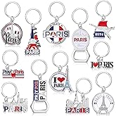 Landical Paris Souvenirs France Souvenir Gift Eiffel Tower Keychain Paris Travel Souvenirs Metal Key Rings for Party