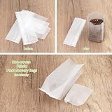 KINGLAKE 200 Pcs Biodegradable Plant Seedling Bags with 100 Labels view 3