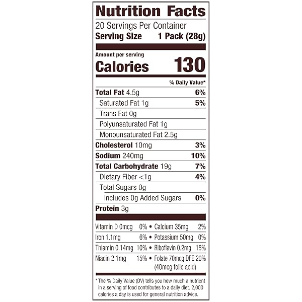 GOLDFISH CHEDDAR CHEESE CRACKERS, BAKED SNACK CRACKERS, 1 OZ ON-THE-GO SNACK PACKS, 20 COUNT BOX