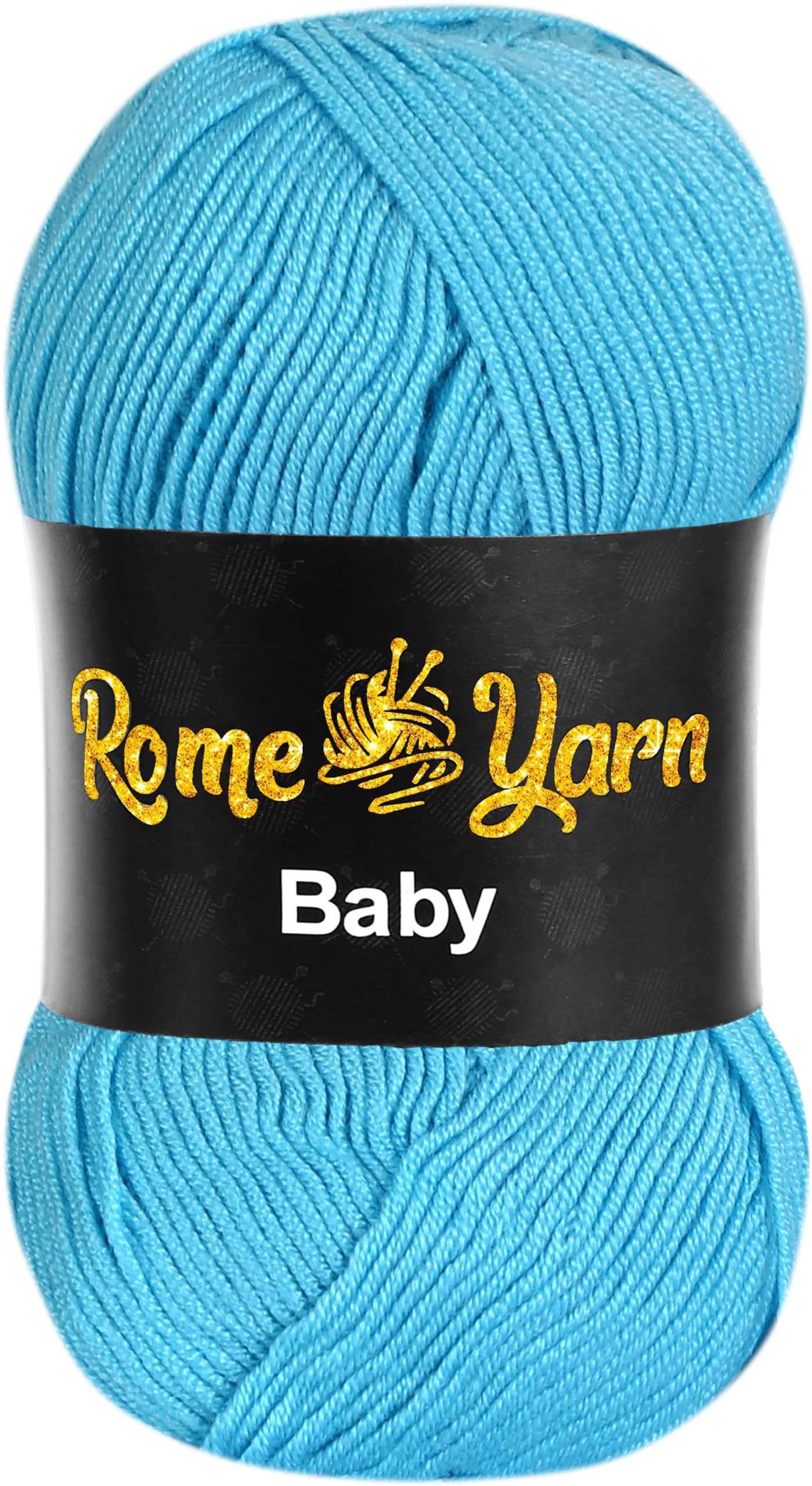 Baby Yarn | 100g | #3 Light Worsted DK Anti-Pilling Acrylic Wool for Knitting and Crochet (576 Turquoise Blue)