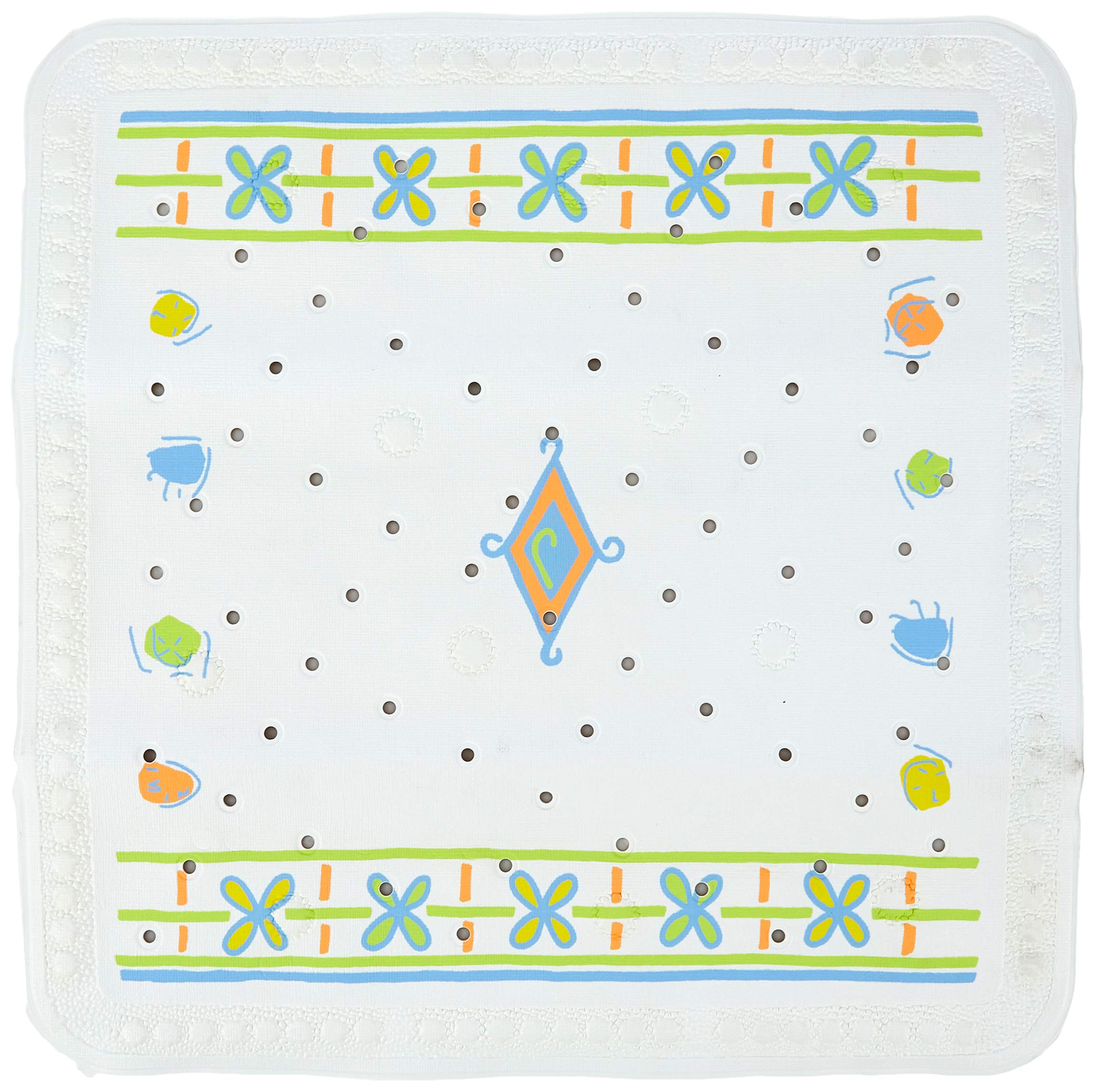 Spirella AVIGNON MULT Non-Slip Mat, 55 x 55 cm, 1238266, White, Standard