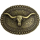 Tolongland Vintage Longhorn Belt Buckle for 1.5
