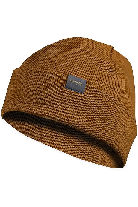 isecai Whimgy Beanie Brown×Yellow