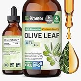 BIO KRAUTER® Olive Leaf Extract for Immune Support - Pure Vegan Oleuropein & Hydroxytyrosol Supplement - Used for Daily Wellness & Antioxidant Support - Alcohol & Sugar Free, 4 Fl.Oz 56-Day Supply
