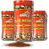 Elite Instant Coffee, 7oz (12 Pack) | Rich &amp; Aromatic, Product of Israel, Kosher excluding Passover