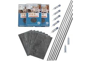 Palisade 25.6 in. x 14.8 in. Interlocking Vinyl Tile Shower and Tub Surround Kit in Cracked Slate