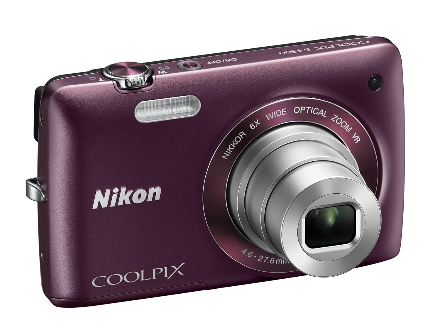 Amazon.com : Nikon COOLPIX S4300 16 MP Digital Camera with 6x Zoom NIKKOR  Glass Lens and 3-inch Touchscreen LCD (Plum) : Point And Shoot Digital  Cameras ...