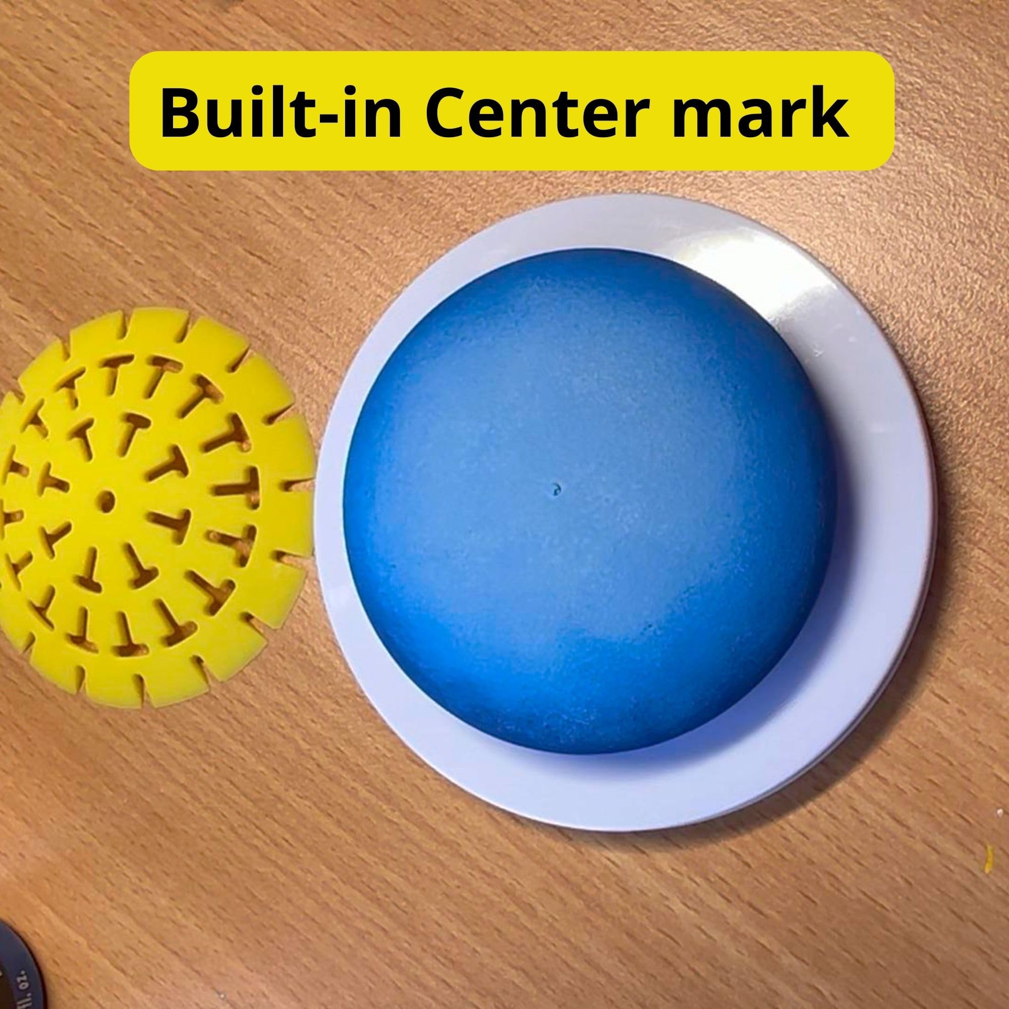 Silicone Mold for Making Stones with Dome Template - Design #3 by Happy Dotting Company - Round and Smooth for Dotting Rocks and Mandala Art DIY Crafts Painting Drawing - Gypsum and Cement Casting