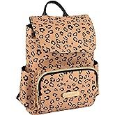Jessica Simpson Mini Drawstring Backpack with Magnetic Buckle Flap Top for Women for Work, Classes, Commuting, and Travel