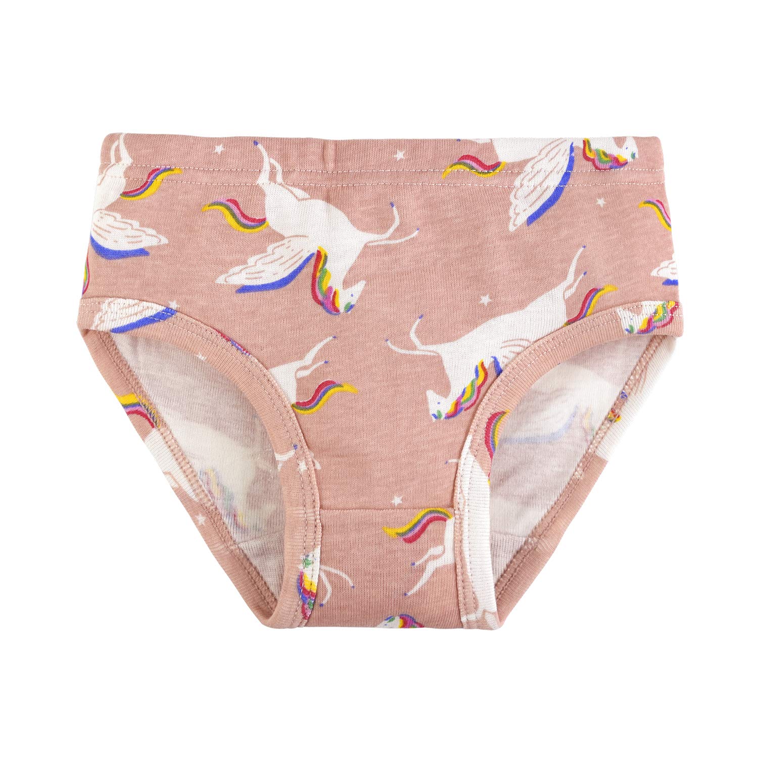 slaixiu 6-Pack Soft Cotton Little Girls Panties Cute Kids Brief Underwear 2-8 Year(NO13-100)